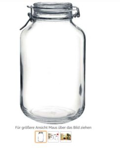Amazon Glas 4 Liter